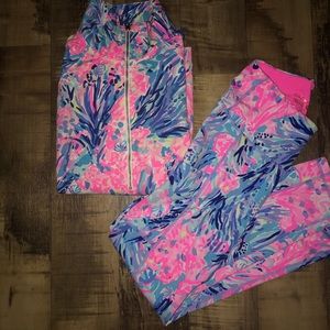 Lily Pulitzer popover pants set